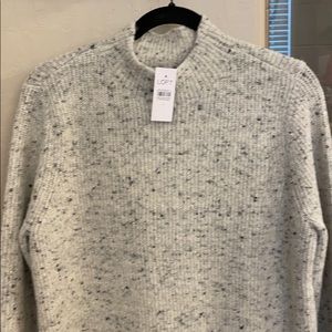 Speckle mock neck sweater